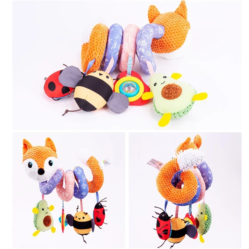 Soft Plush Rattle Baby Crib Accessories Great Gift for Infant Development Drop shipping