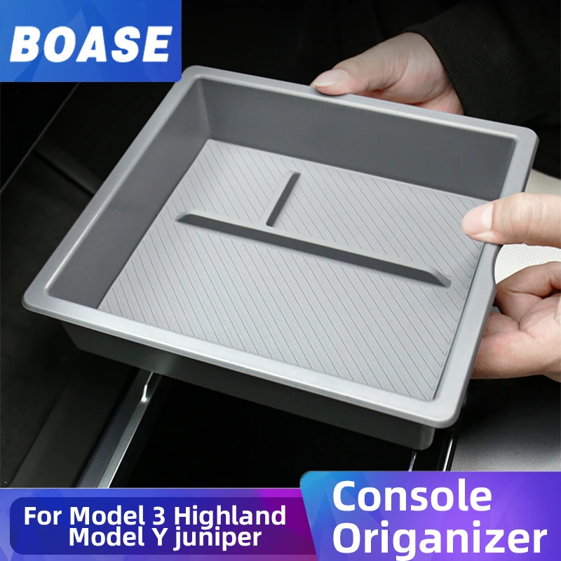 

For Tesla Model Y Juniper Model 3 Highland Center Console Organizer 2023-2025 Car Accessory Storage for Enhanced Organization
