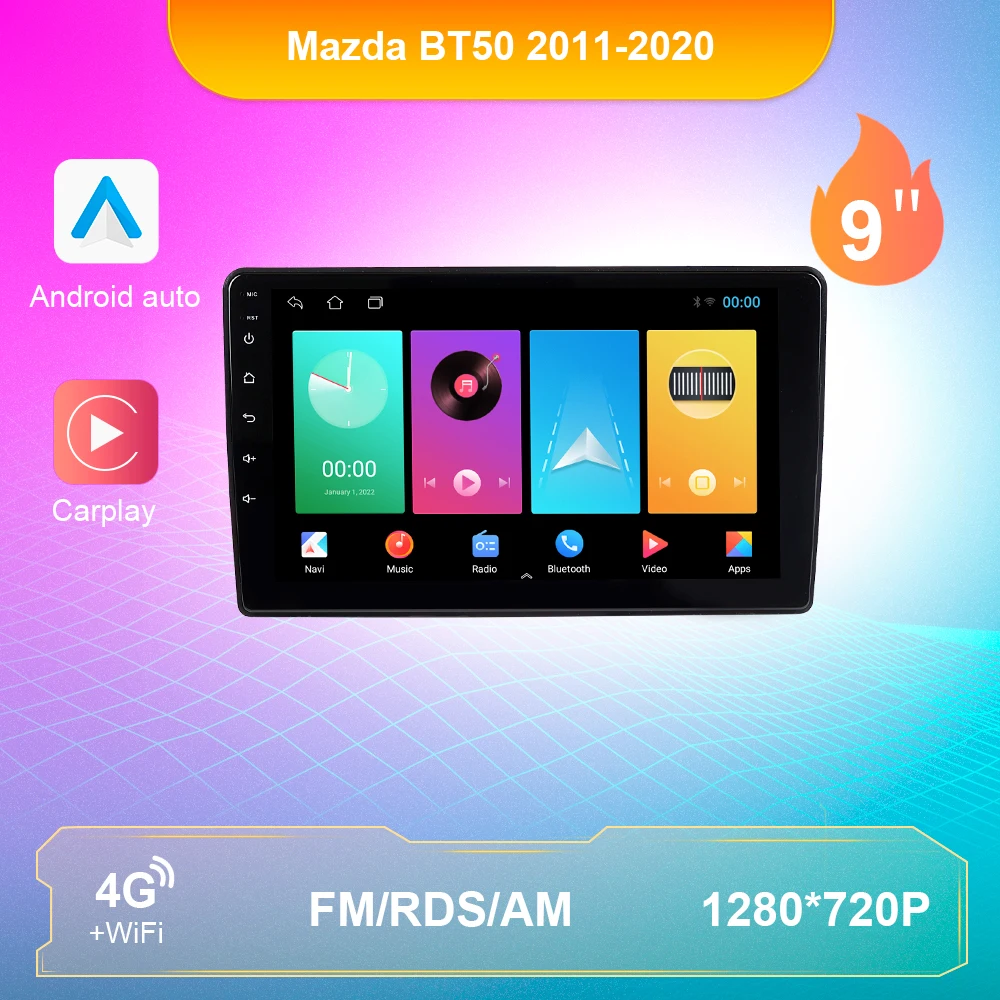

Urbanroad 2din для Mazda BT50 2011-2020 Android Автомобильный радиоприемник Мультимедийный видеоплеер Стерео навигация GPS CarPlay без DVD WIFI