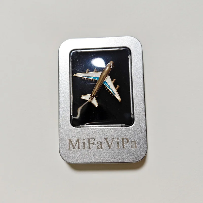 MiFaViPa Fashion Plane Shape Brooch Badge Good Quality Metal Aircraft Sweater Corsage Women Men Brooches Lapel Decoration Gifts