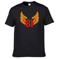 Support 81 Hell Angels T-shirt 100% Cotton Top Sales Shirt N12 Graphic T-shirt Men's Printed Cotton Oversized T-shirt Harajuku