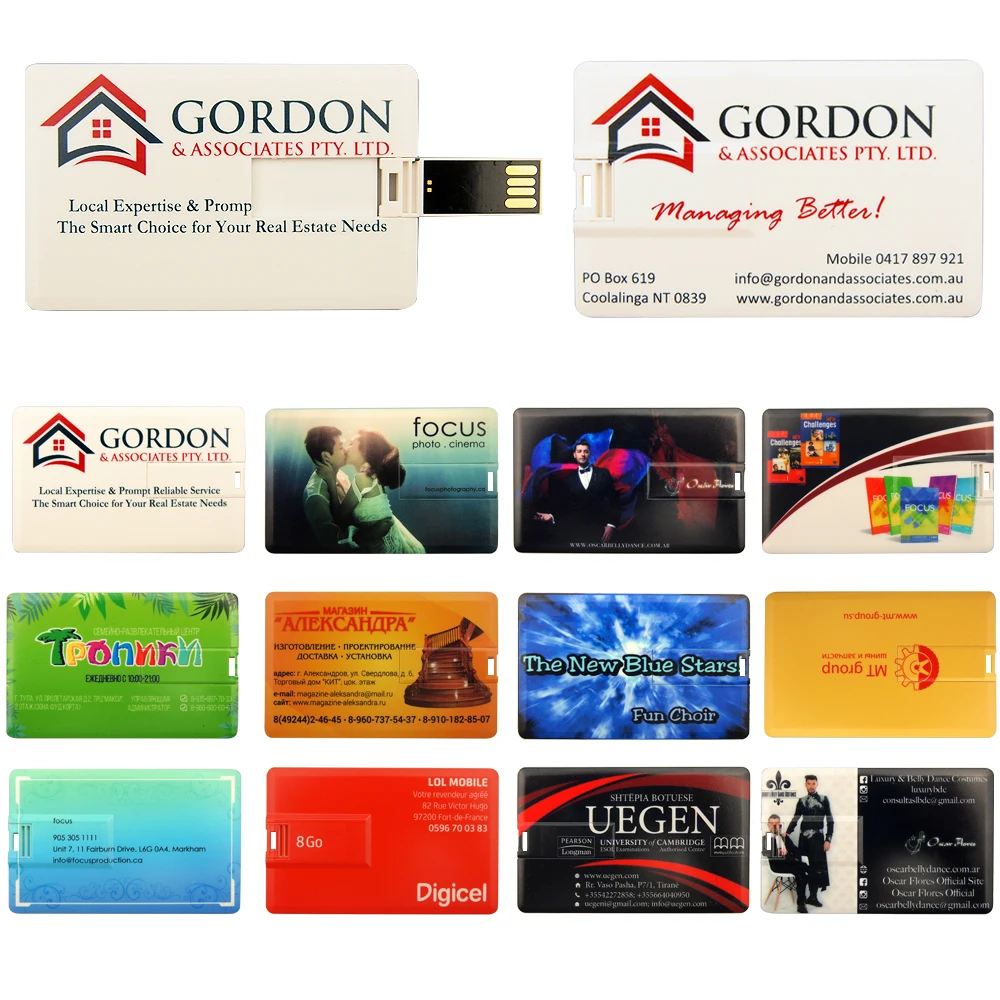 رائجة البيع 100 قطعة بطاقة الائتمان 2.0 نموذج محرك فلاش 4 جيجابايت 8GB16GB بطاقة الذاكرة 32 جيجابايت 64 جيجابايت بندريف usb عصا القلم محرك شعار مخصص #2