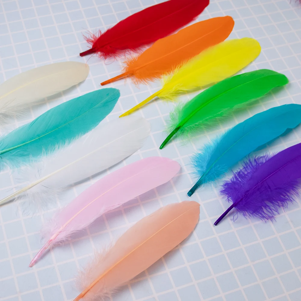 Wholesale Muticolor Natural Goose Feathers 15-20CM Swan Plumes DIY Jewelry Making Wedding Party Headdress Decorations Accessory