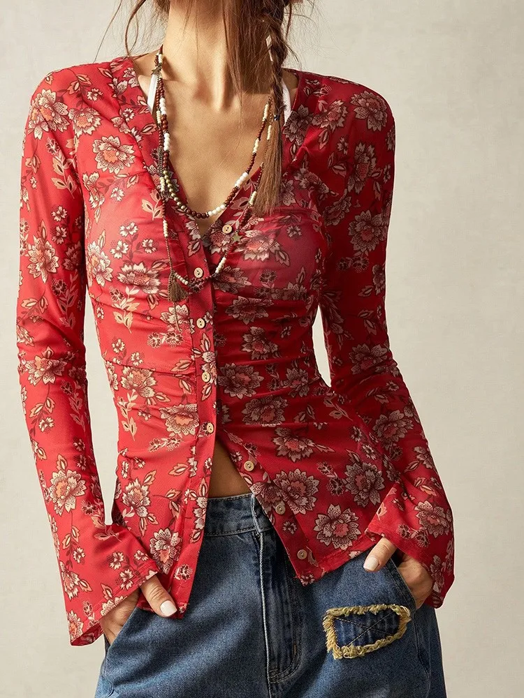 

Summer Women's Ccasual Long-sleeved Shirts，Shirts and Blouses，Women's Elegant Blouses，Tops For Woman，Summer Long Eleeve