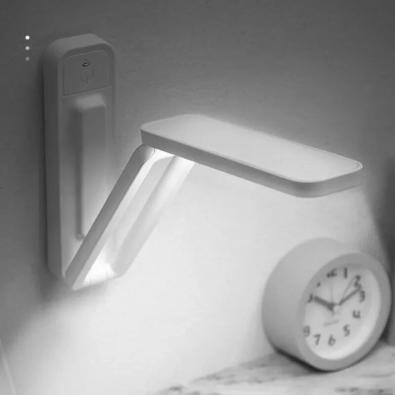 LED Reading Desk Lamp Foldable Touch with Remote Control Dimmable Wall Lamp USB Charging Office Study Bedside Night Light