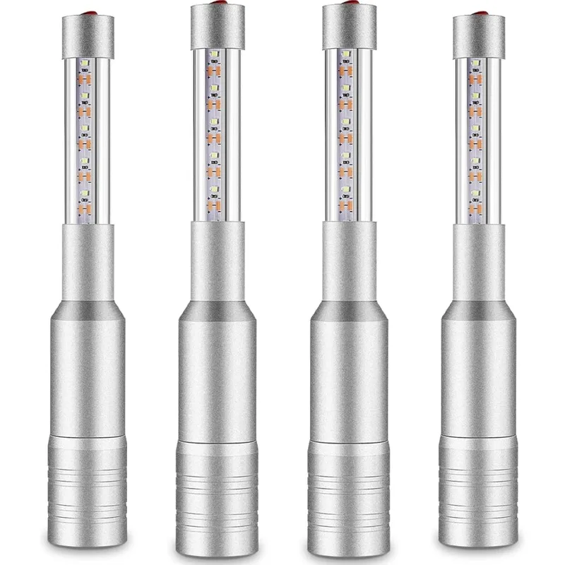 4 Pieces LED Strobe Baton Lights Led Bottle Service Rechargeable Champagne Bottle Topper Lights for VIP Nightclubs Party Event