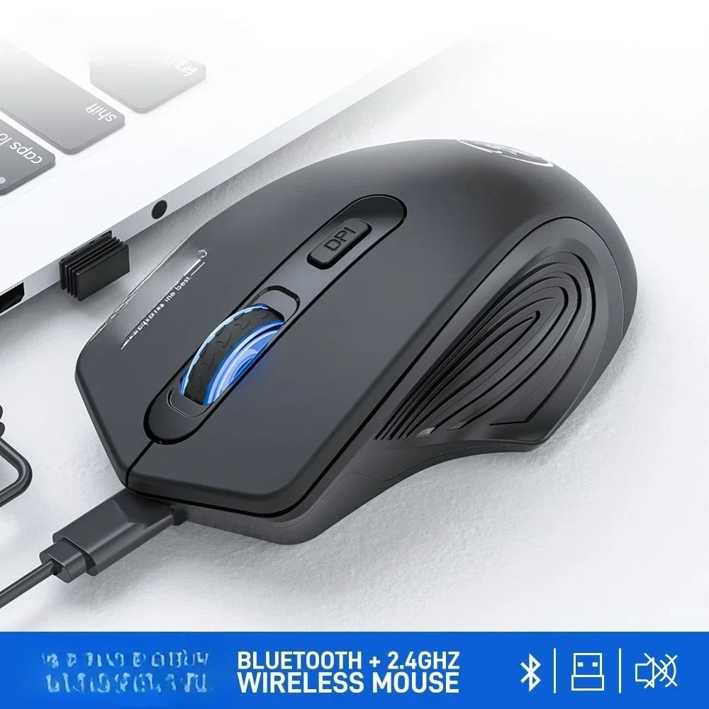 Mouse silenzioso wireless 2.4G USB batteria tracciamento ottico ricevitore mouse per computer mouse silenzioso per laptop da ufficio aziendale Ipad Mac