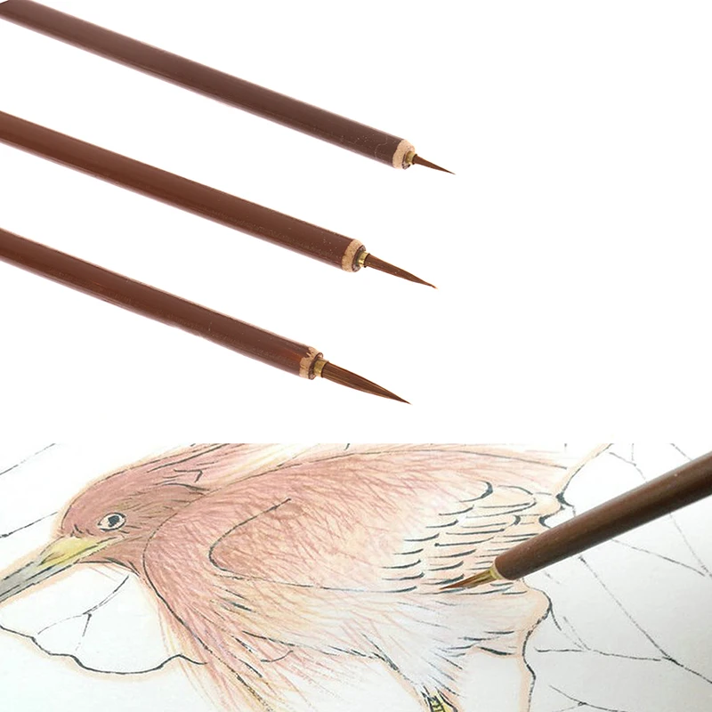 Wolves Hair Brush Pen Hook Line Paint Brush Chinese Callraphy Brush Art Oil Painting Drawing Brush
