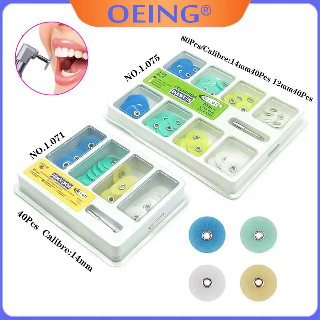 Juego de discos de pulido compuesto Dental, blanqueamiento Dental, reducción de bruto, mandril de contorno, rayas, pulidor de dentista, relleno de resina