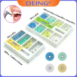 Dental Composite Polishing Discs Set Teeth Whitening Gross Reduction Contouring Mandrel Stripes Dentist Polisher Resin Filling