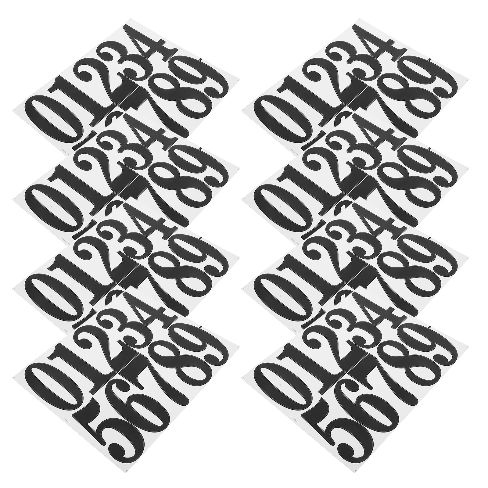 

8 set 8 Sets Address Stickers for Mailbox 0-9 Number Vinyl Decorative Door Plates Self Adhesive House Numbers Waterproof Easy