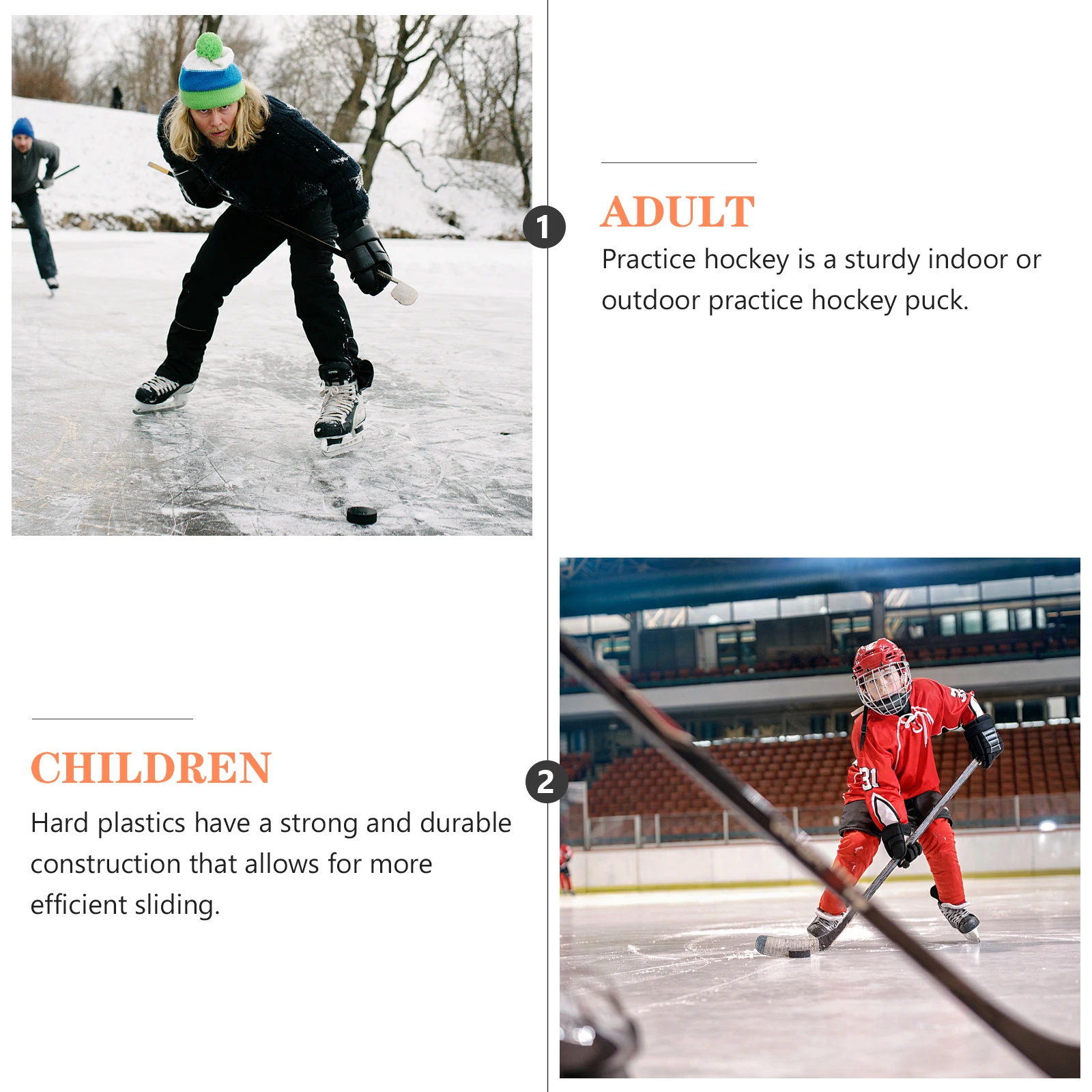 

4Pcs Ice Hockey Pucks High Pucks for Consistent Speeds in Training and Games Ice Hockey Puck Sports Puck