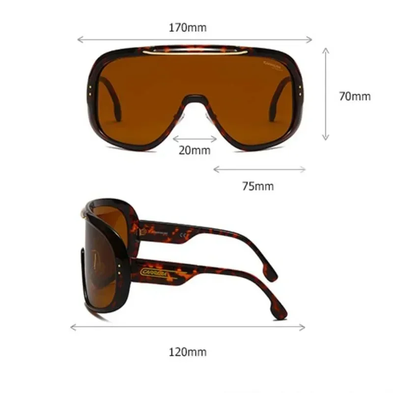 Okulary przeciwsłoneczne Carrera męskie unisex trendy marka design vintage retro outdoor sport jazda duża oprawka
