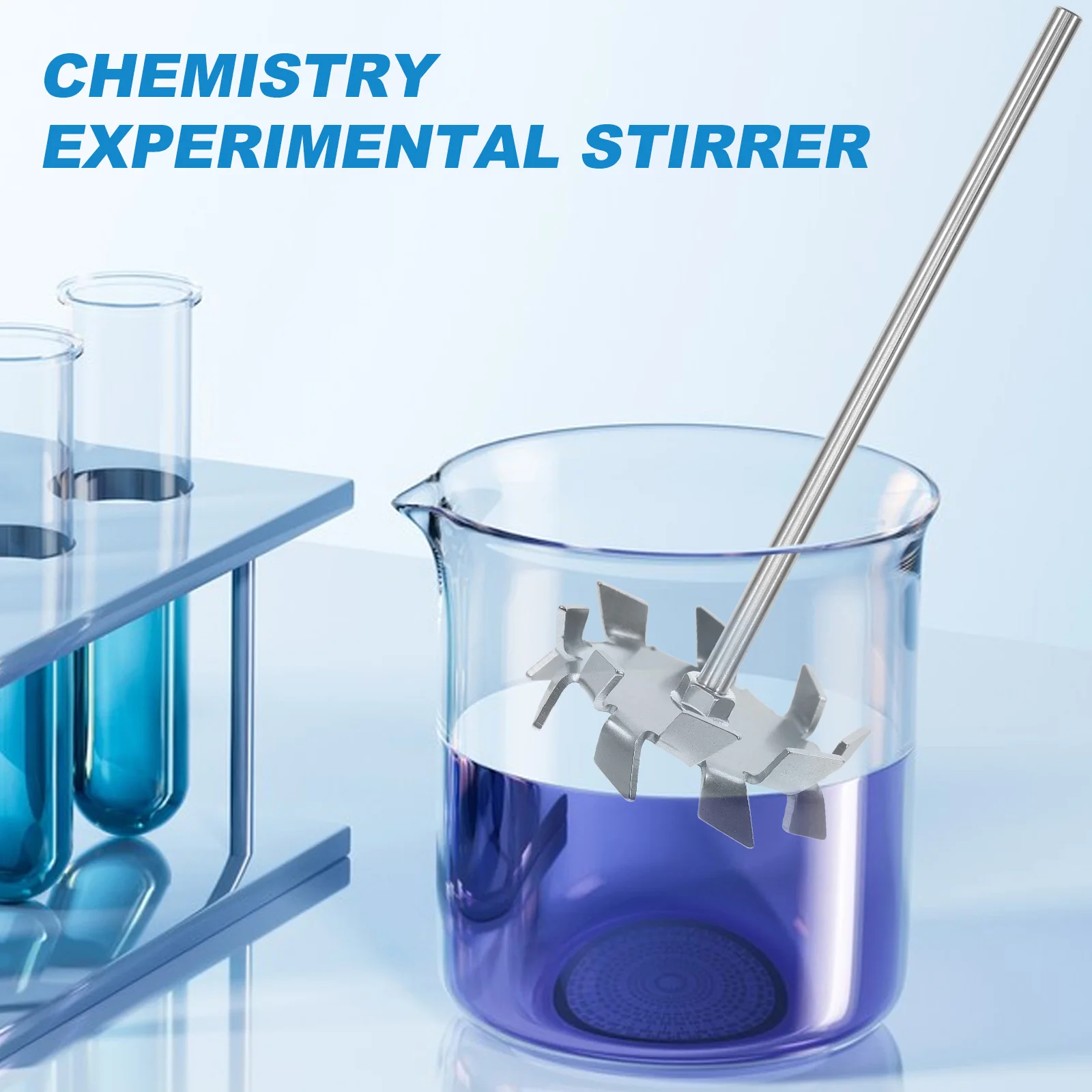 Stir-fried Leaf Dispersion Tray Electric Stirring Rod Lab Paddle Stirrer Manual Pot Machine Liquid Mixer Silver Homogenizer