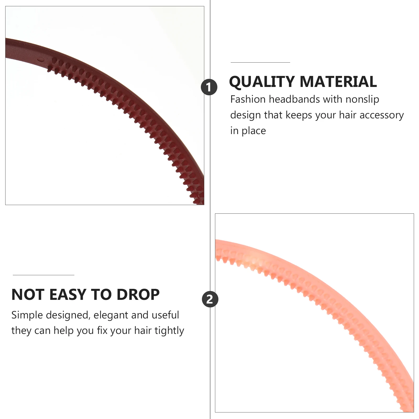 

10pcs Candy Color Hairbands Girls Headband Women Plain Hair Hoop Nonslip Hair Accessories Fashion Headdress Unique for Women