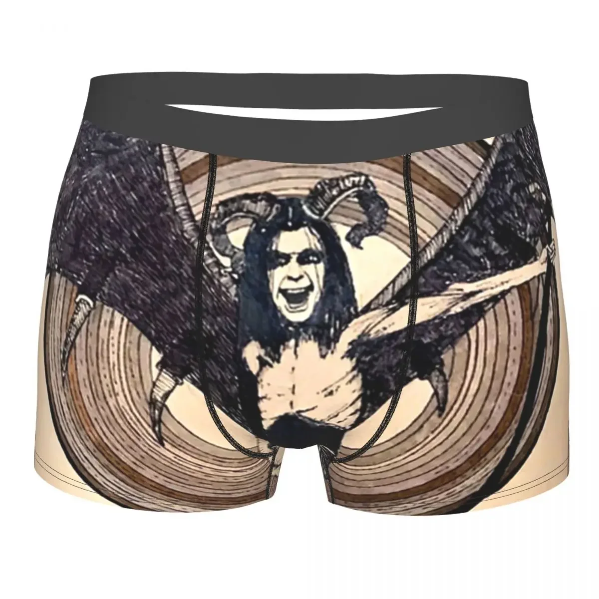 The Devil Card , Classic Rock Tarot Card Underpants Breathbale Panties Male Underwear Print Shorts Boxer Briefs