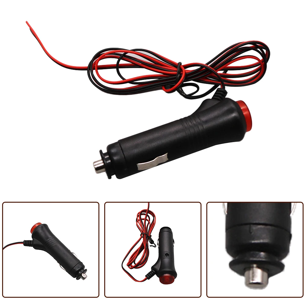Car Cigar Lighter Switch 1.5M Male Power Cord Socket Power Plug Adapter On  Off Switch 12V 5W Car-Styling On Off Switch