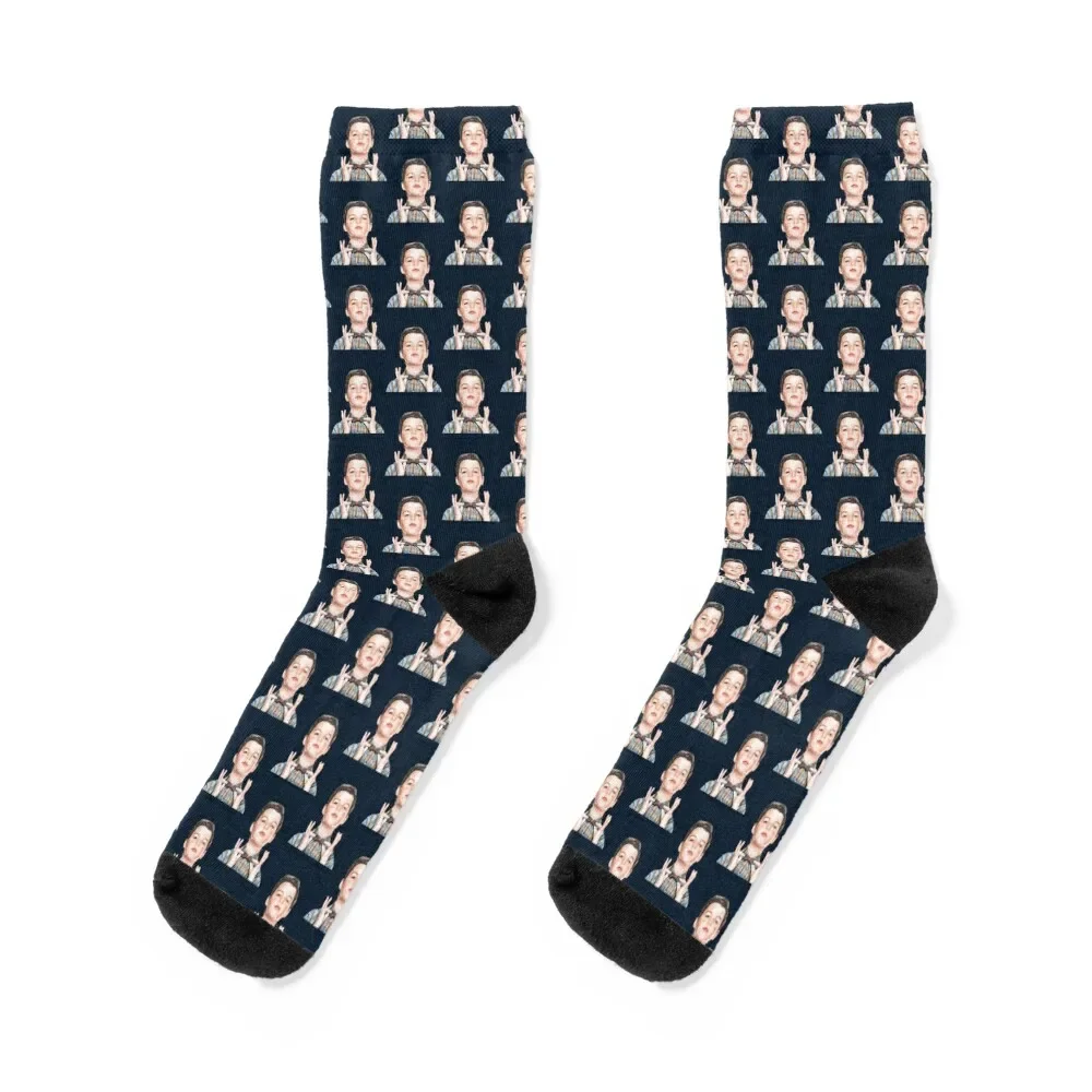 

Young Sheldon Sketch Socks anti slip football snow sport moving stockings Man Socks Women's loose FASHION man Male Socks Women's