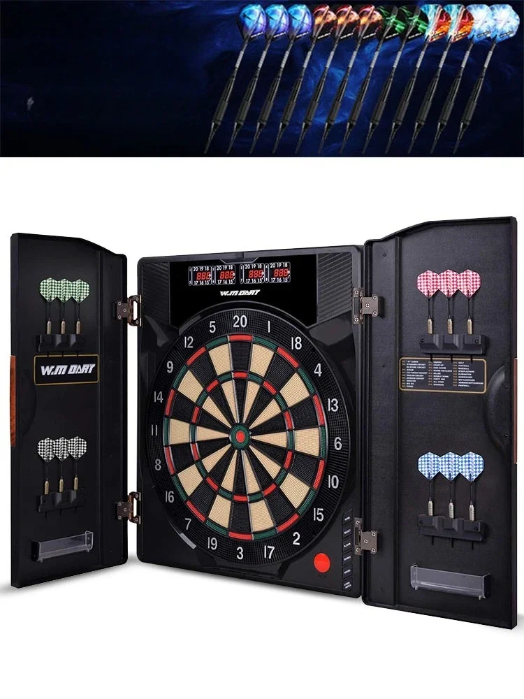 

Professional competition soft electronic scoring dart board set home bar entertainment target chassis door