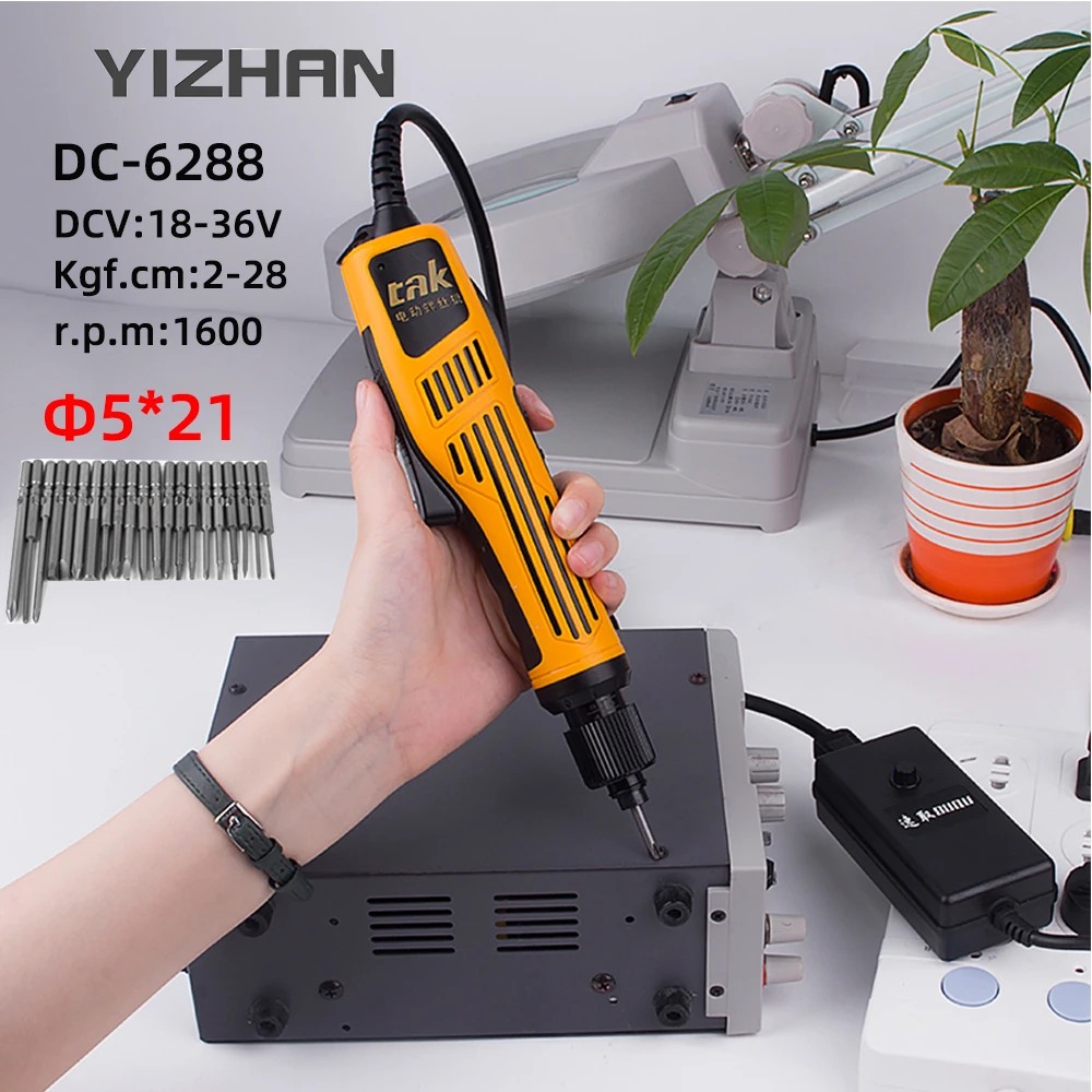 DC 18V-36V Semi-automatic Electric Drill DC6288 Power Screw Drivers Hand Drill Tools Industrial Electric Screwdriver With 21PCS