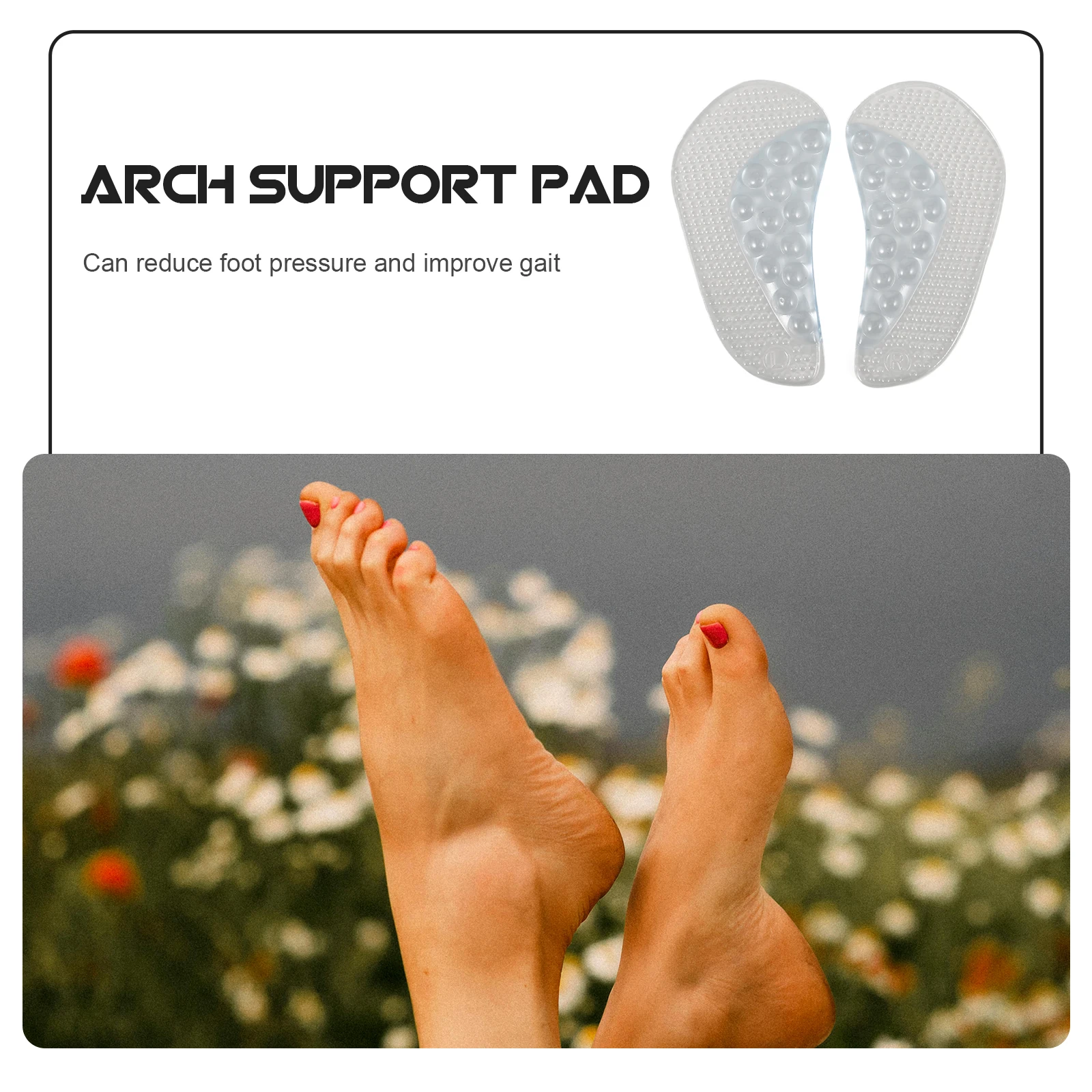 

Arch Support Pad Shoe Cushion Pads Foot Forefoot Insoles Cushions Dot Women Inserts Pu Child