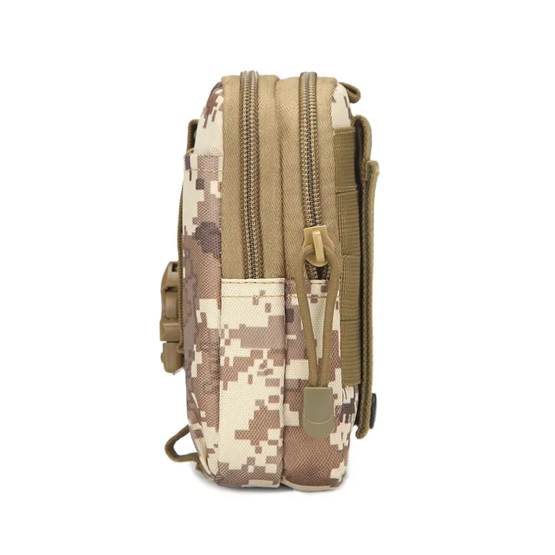 Molle Pouch Belt Waist Pack Men Small Pocket Survival Tool Bag for Running Travel Camping Hunting Airsoft - view 5