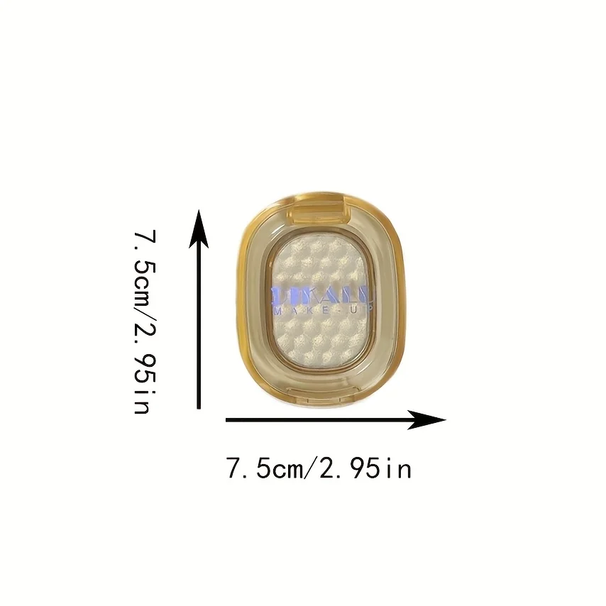 Surligneur de purée de pommes de terre et de spuds de couleur unique, éclaircissant sous le dessus, fard à paupières à paillettes nacrées blanches pures