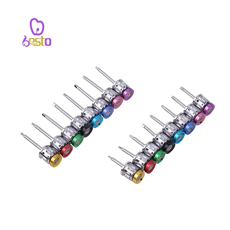 16 Pcs Colorful Screwdrivers den tal Universal Kit  Instrument for im plantology den tal Universal im plant Torque Wrench