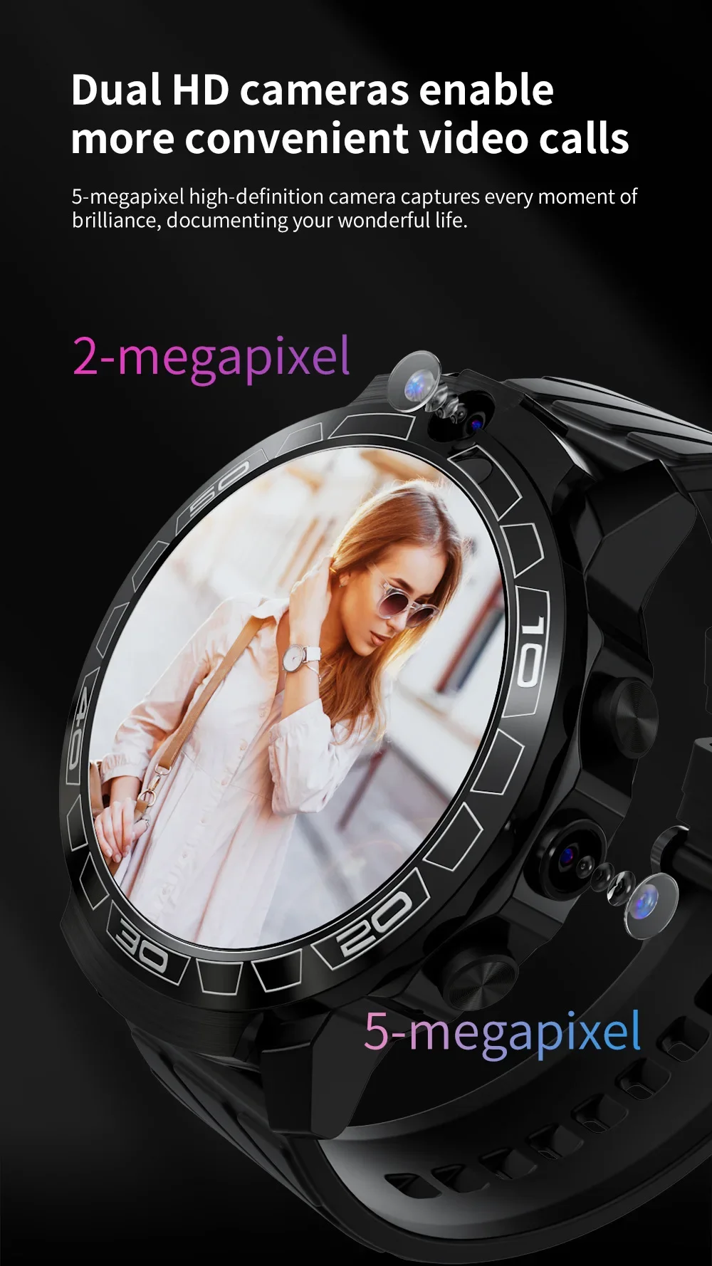 High Quality Smart Watch APPLLP 3 PRO Touch Screen Dual Camera GPS 4G Smart Electronic Watches