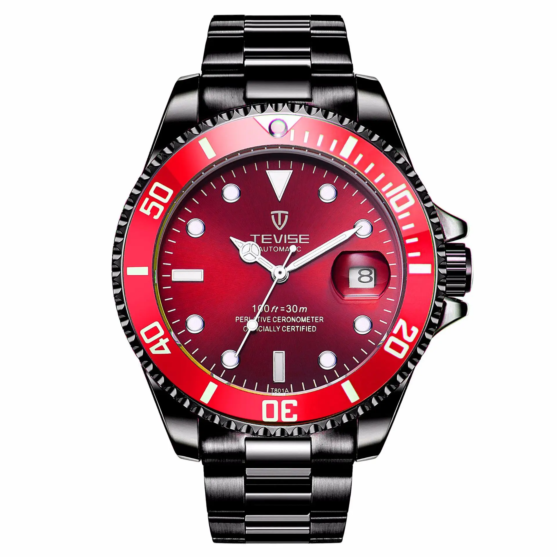 TEVISE Automatic High Quality Mechanical Luxurious For Men Waterproof Business&Fashion Stainless Steel Wristwatch