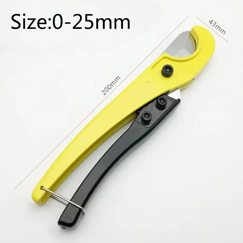 High quality PVC Pipe Cutter 25mm Aluminum Alloy Scissors Tube Cutter PVC/PU/PP/PE Hose Cutting Hand Tools