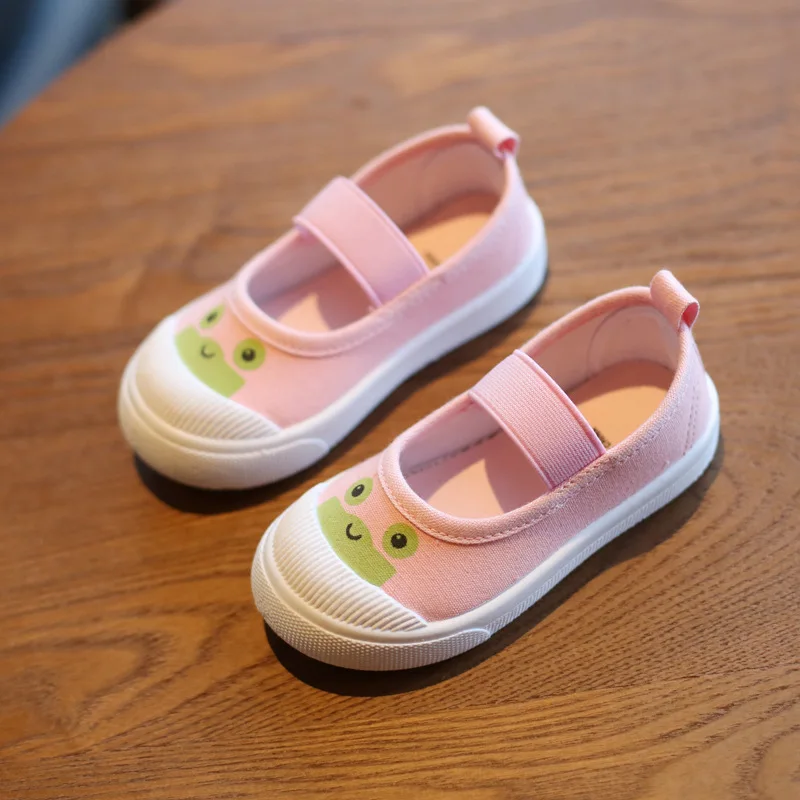 Tennis Child Sneaker Boy/gril 2023Spring New Cute Casual Kid Shoe Korean Unisex Shoe Versatile Canvas Shoe Kid Flat Casual Shoe