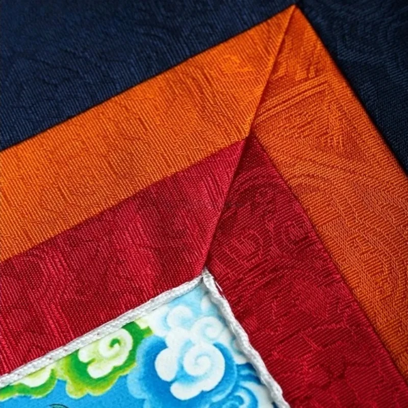 90x55CM Tibetan Five‑Direction Pattern Cloth Valance Wall Hanging Buddhist Hall Religious Home Decor - view 6