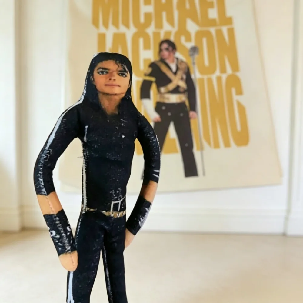 Michael Jackson Plush Stuffed Cosplay Doll, Abstract Movable Figure for Home Decor, Collectible Ornament & Creative Present for