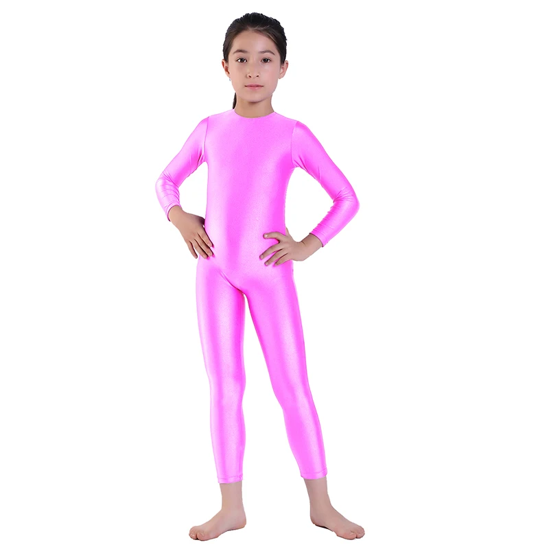 أطفال الباليه سكيت الرقص Unitard الفتيات الجمباز كامل الجسم يوتار أسود طويل الأكمام ارتداءها الصبي بذلة ارتداء #6