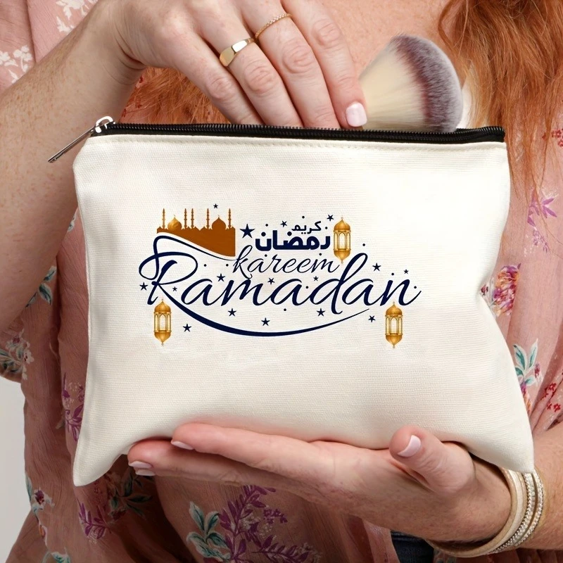 

Косметичка-органайзер для путешествий на Рамадан, женская дорожная сумка для туалетных принадлежностей, подарок на Ид, подарочная сумка на Ид Мубарак, косметичка на Рамадан для мусульманок