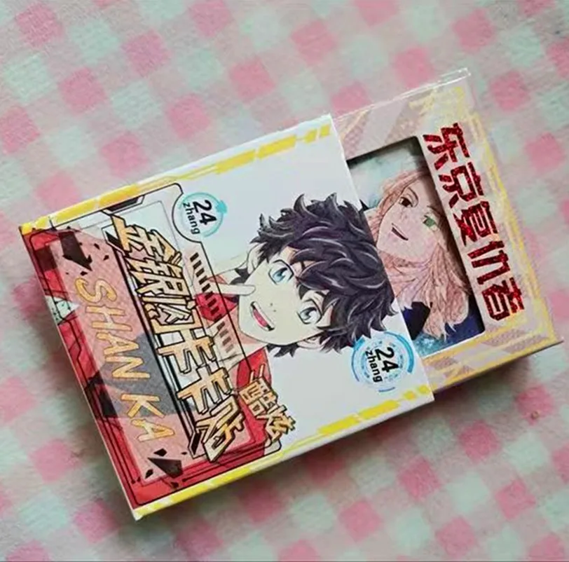 24PCS/BOX Anime Tokyo Revengers Card Stickers Exquisite Cute Figure Sticker Phone Laptop Guitar Decoration Fans Collection Gift