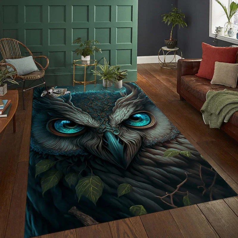 

Owl Pattern Carpets Child Bedroom Play Mats Rug Kids Bedroom Decor Carpet Living Room Rug Crawl Mat Children Christmas Gift Rug