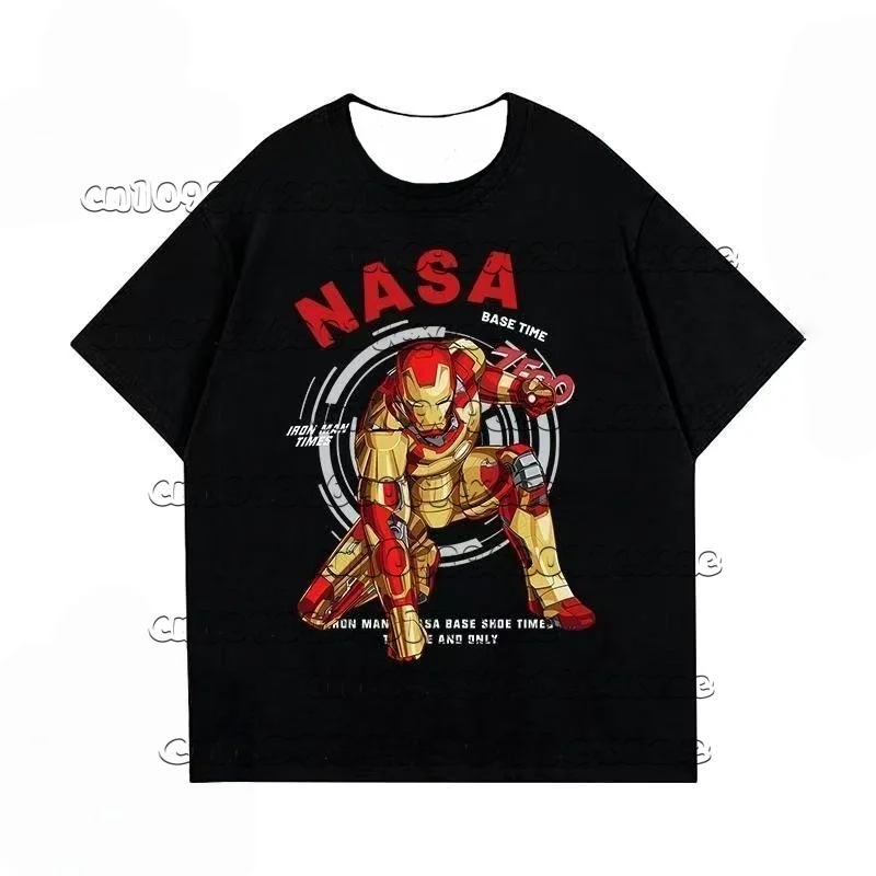 

25/26 Summer Hot Selling Iron Man Short Sleeve 3D T-shirt Men's and Women's Sports Short Sleeve Large Top