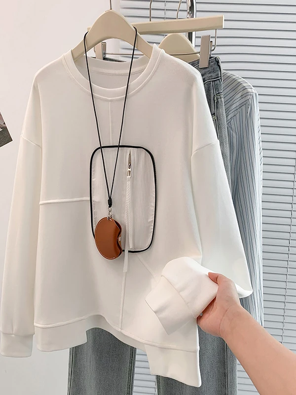 Suda Hoada Informal de Manga Larga para Mujer, Estilo Otoñal, Versátil, de Aodón, para Damas