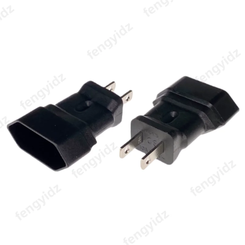 US 2-Flat pins Type A Travel Adpter,AC Power Plug Adapter European CEE7/16 Receptacle to NEMA 1-15P 250V 10A