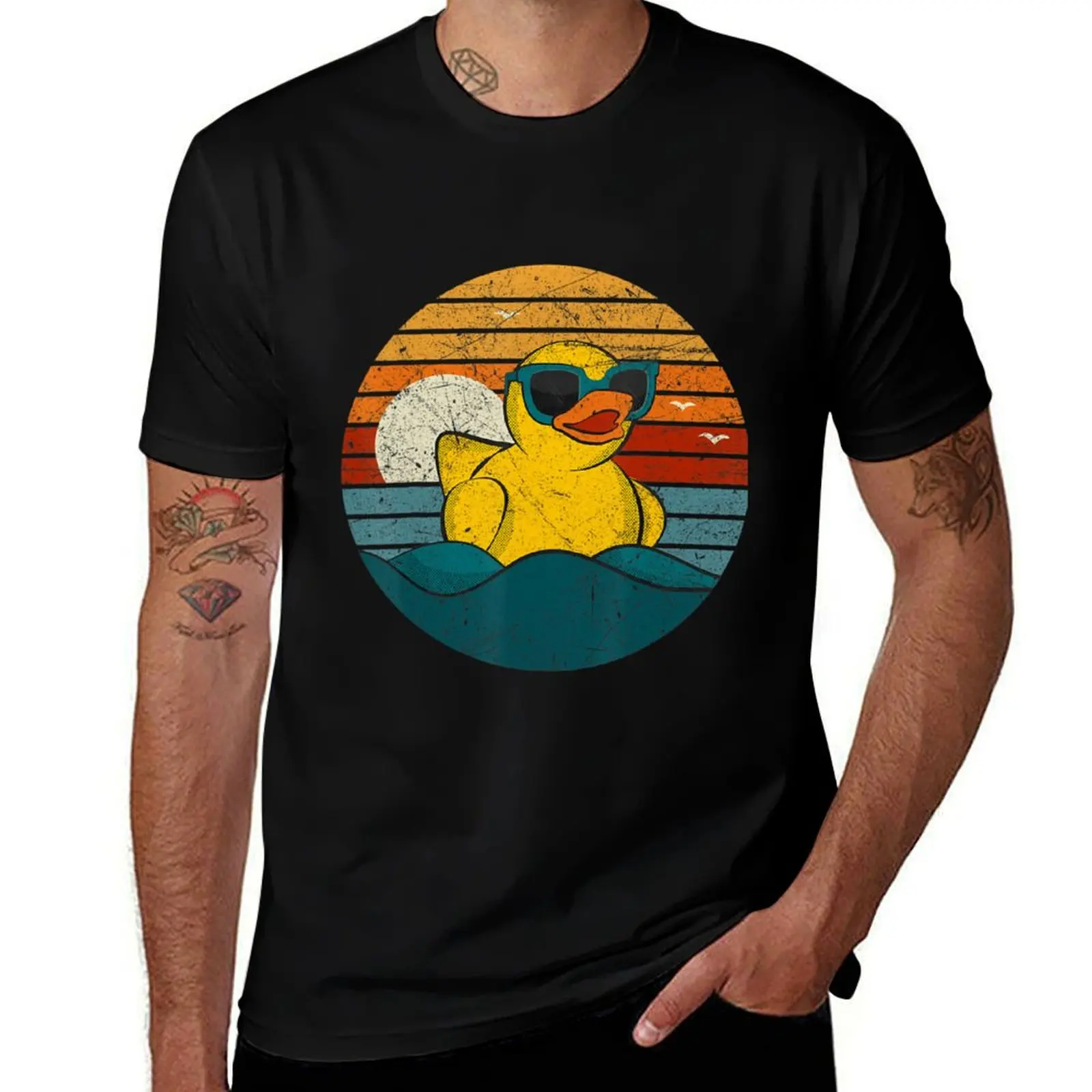 Cute Yellow Duck Bath Toy Rubber Duckling Ducky Duck Lover \t\t T-Shirt plus size tops oversizeds funny t shirts for men