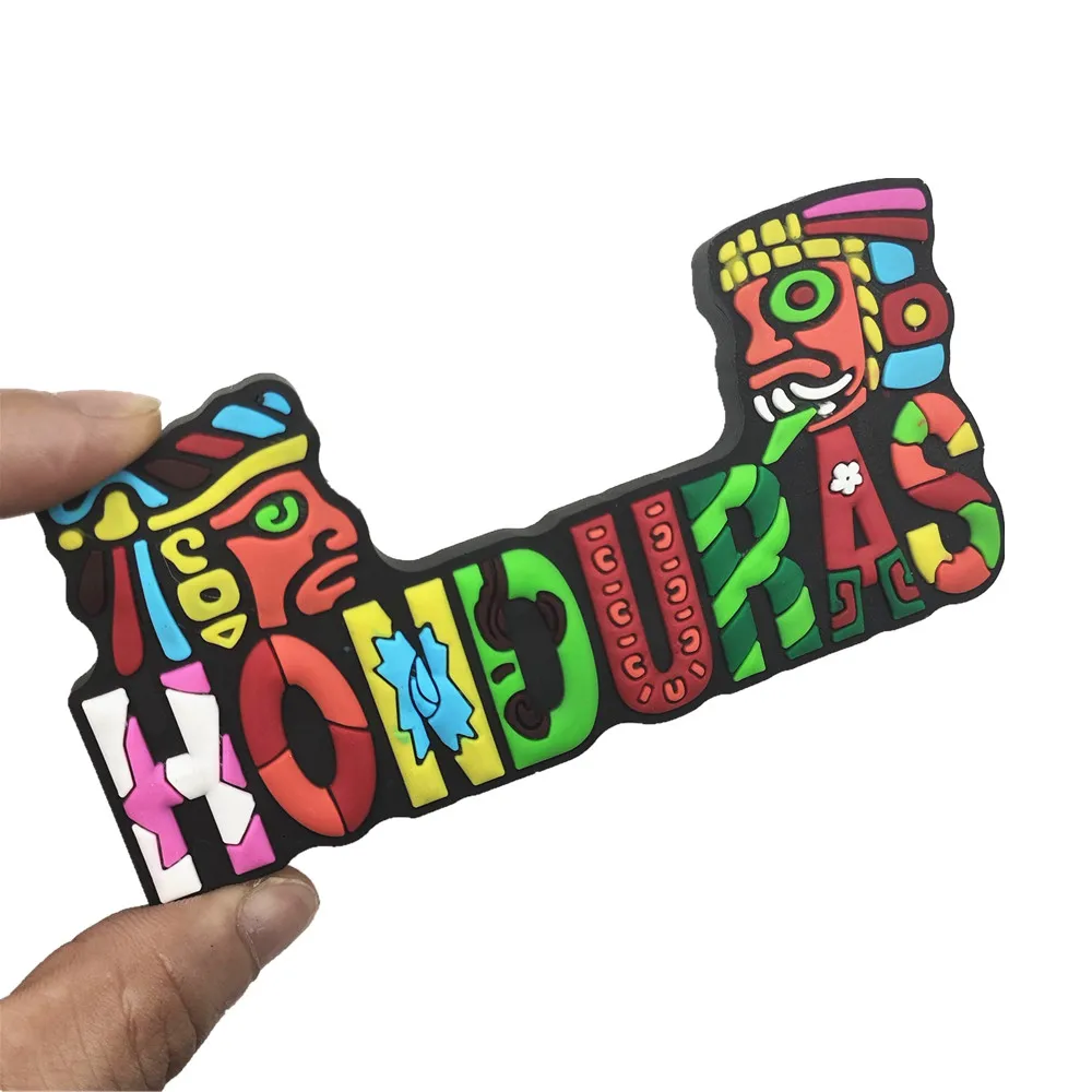 أمريكا الشمالية هندوراس المكسيك Cancun Roatan المطاط مغناطيس الثلاجة السياحة تذكارية الثلاجة المغناطيسي