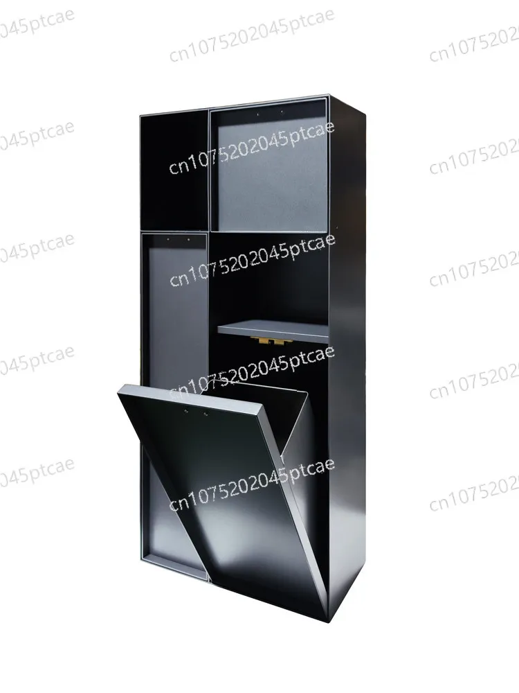 

Встраиваемая ниша для мусорного бака в туалет с крышкой, из утолщенной нержавеющей стали, на заказ, скрытая в стене, для туалетного шкафчика