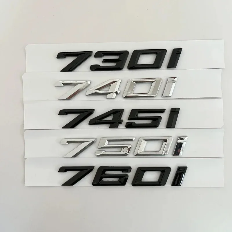 3D For BMW E63 E64 E66 E67 F12 F13 640i 645i 650i 730i 740i 745i 750i 760i Car Tail Letter Emblem Rear Trunk Logo Sticker Decal