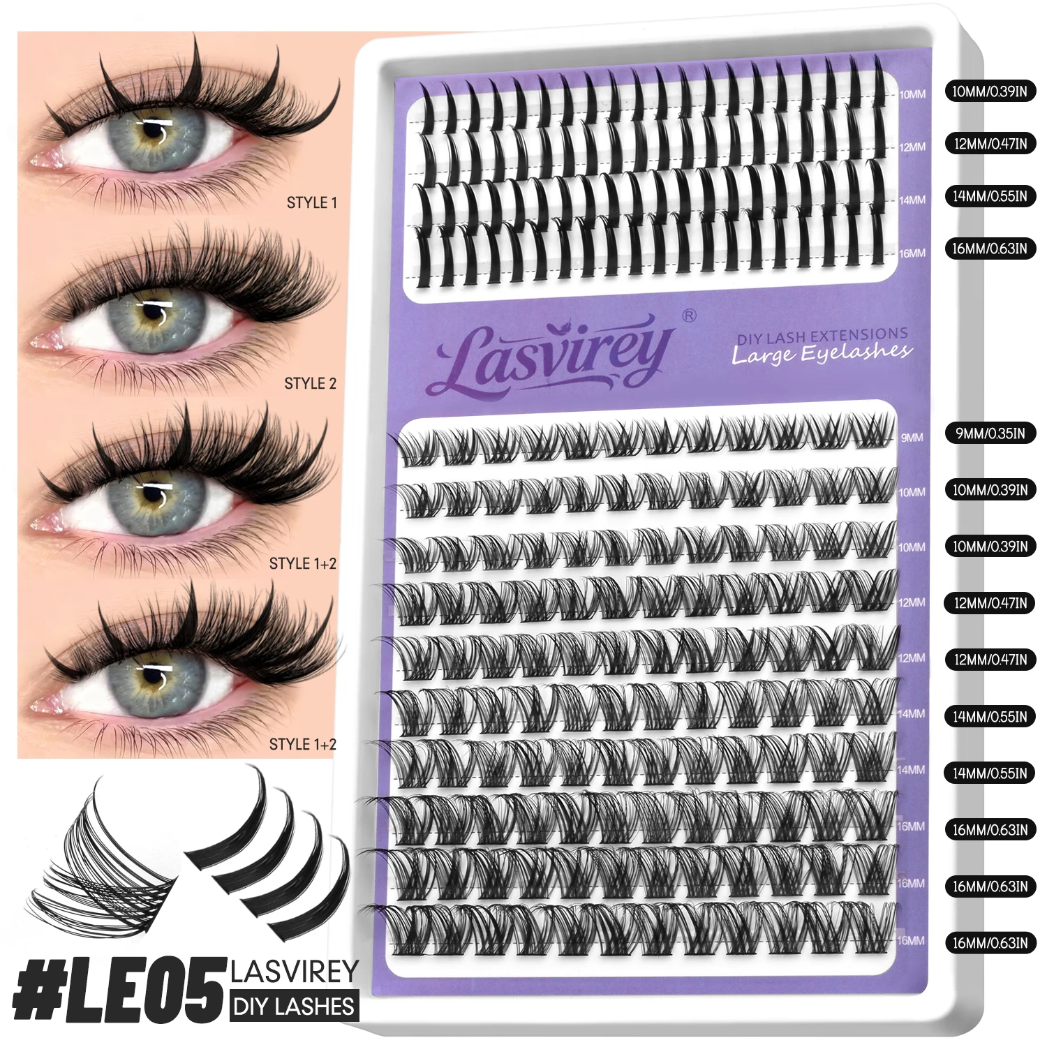 Fluffy Lash Clusters DIY Spiky Cluster Lashes