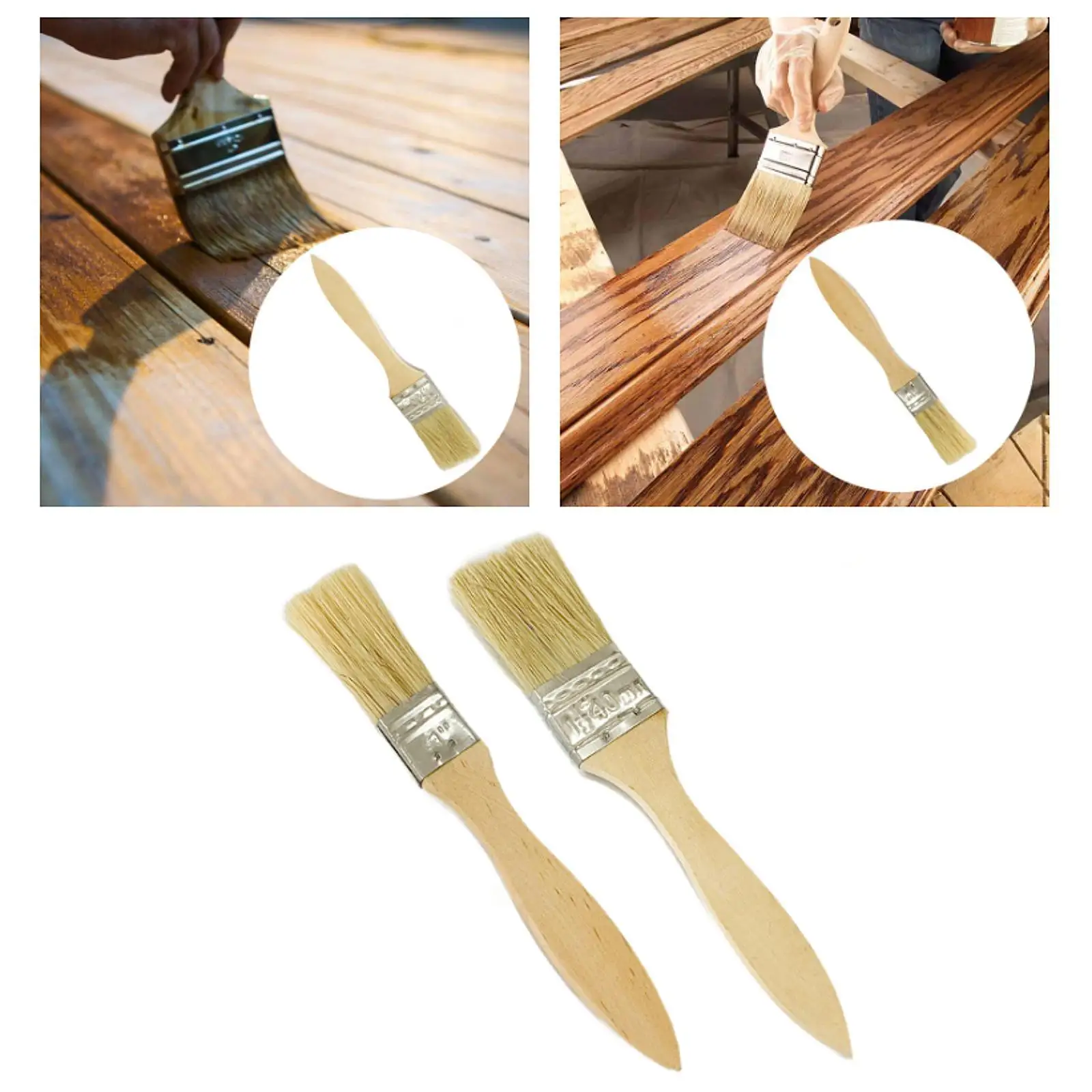 Бытовая кисть для рисования, кисть для пятен с деревянной ручкой для акварельных масляных пятен