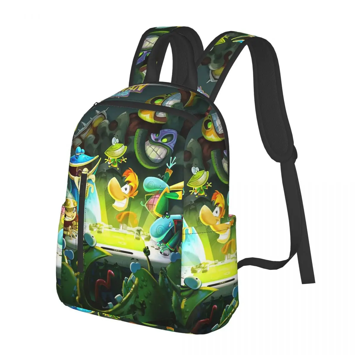 Cartoon Games Rayman Legends  Student Backpack School Bag Hiking Travel Daypack for Men Women Bookbag Shoulder Bags