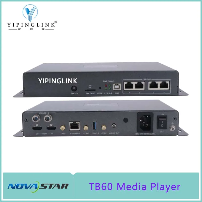 

Novastar TB60 Media Player Nova Taurus Fully New Upgraded LED Display Player With 4 Ports Output Support 2.3 Million Pixels LED