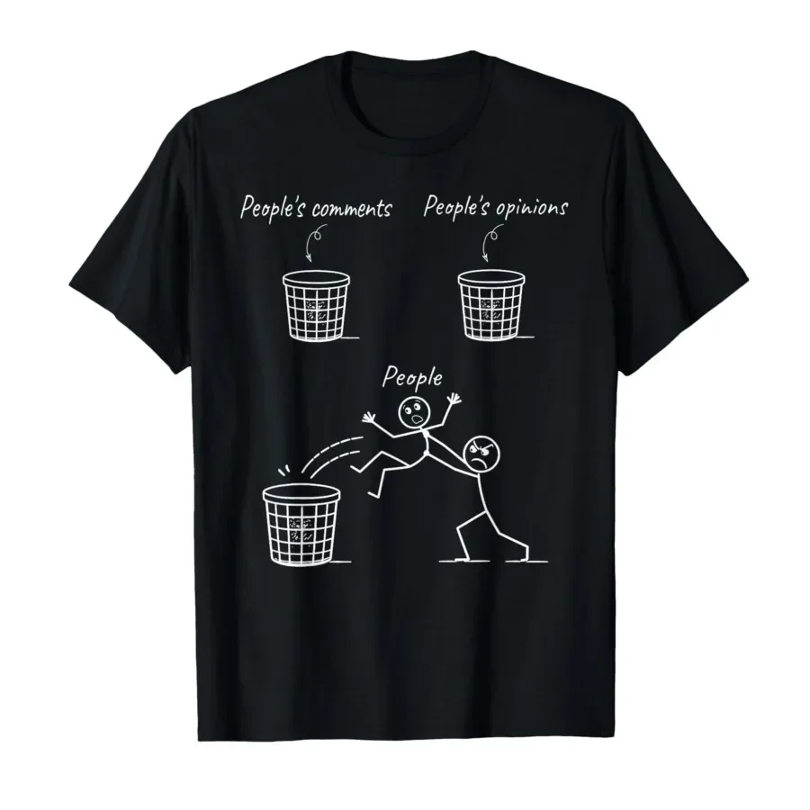 

Stick Figure Joke Sarcastic Anti Social Shirt Ignore People T-shirt For Men Women 100% Cotton T Shirts Short Sleeve Tops 0406-2